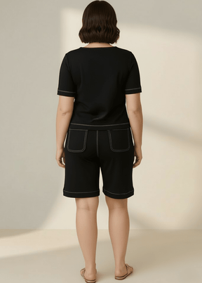 Kit 3 Bermudas Femininas Estela em Moletinho