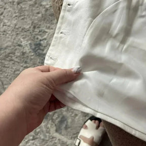Kit 2 Conjuntos Femininos em Alfaiataria Colete e Shorts em Linho