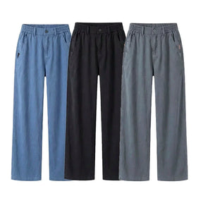 Kit 3 Calças Femininas Santino em Algodão e Seda Gelo