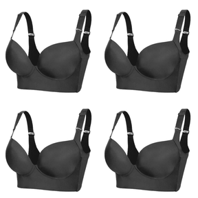 Kit 4 Sutiãs Becca Push-Up Modelador